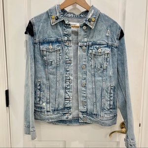 NWT Embellished Jean Jacket